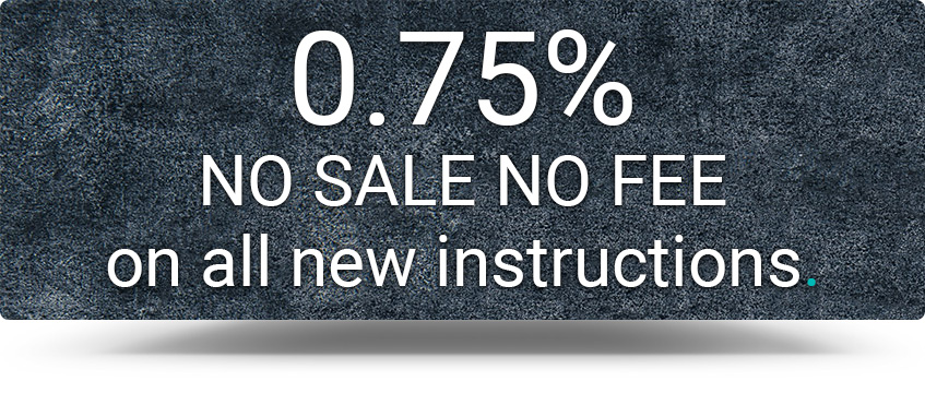 0.75% no sale no fee on all new instructions
